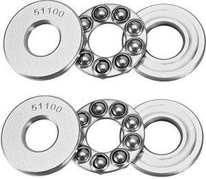 Rodamientos De Bolas 51100 - Pack De 5 (Axiales, 2RS, Anti-Polvo, Bajo Ruido)
