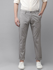 U.S. POLO ASSN. Slim Fit Men Grey Trousers - Buy U.S. POLO ASSN. Slim ...