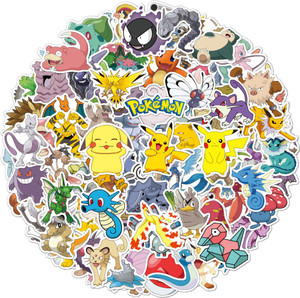 Rousrie 4.318 cm Pokemon Cool Laptop Stickers Self Adhesive Sticker ...