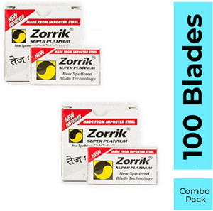 Zorrik Super Platinum Double Edge Shaving Blades Combo Pack - Price in ...