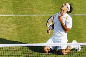 Roger Federer (Tennis Player) Matte Finish Poster Paper Print - Sports