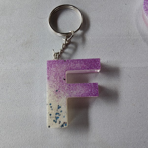sabrang jaipur Alphabet,MONOGRAM,Resin Keychains UNISEX,-WHITE BLUE ...