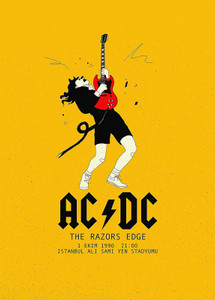 AC/DC Rock Band - Classic Rock Music Vintage Posters Paper Print ...