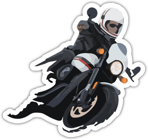 signEver 5 cm Royal Enfield Rider Self Adhesive Sticker Price in India ...