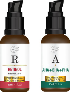 BBC AHA-BHA-PHA Face Serum + Retinol Face Serum|For Oily Dry Normal ...