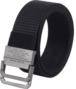 ZORO Men's Adjustable No-Hole Nylon Webbing Belt With Automatic Buckle - Fits Waist Up To 42.5 Inches - View #8