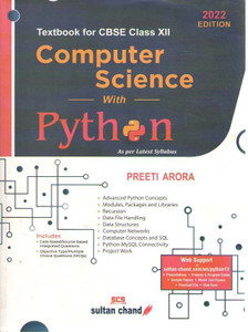 Computer Science With Python : Textbook For CBSE Class 12 - Examination ...