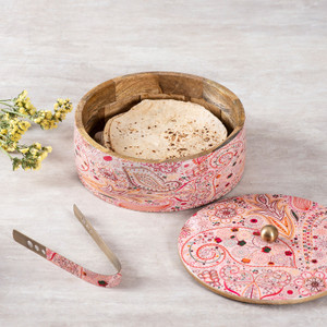 nestroots Casserole Wooden hot Box Set for Kitchen hotpot roti Box Cook ...