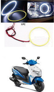 Anneaux LED Angel Eyes 70mm Rouge | COB Led Halo | 12V-24V DC | Pour Phares Voiture | DRL Décoratif