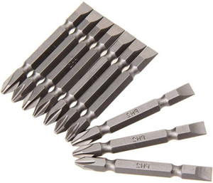 DUMDAAR PH2 Screwdriver Plus and Minus Bit Set - 10 Pieces, 65mm ...