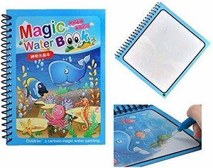 Delicate Designs Magic Water Coloring Book (1 Book- Aqua Theme ...