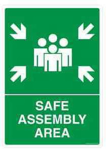 RLDigitalUnits Safe Assembly Point Sign Emergency Sign Price in India ...