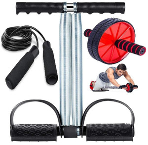 SIDHMART Tummy Trimmer, Abs Roller,Skipping Rope Combo Abs Workout ...