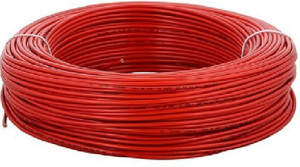 Kaalingaa House Wire PVC FR Insulated Cable (Red) (Extra Short Circuit ...