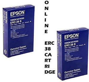 ONLINE ALL IN ONE SHOPPE Epson ERC-38 (B) Black Cartridge Ribbon Black ...