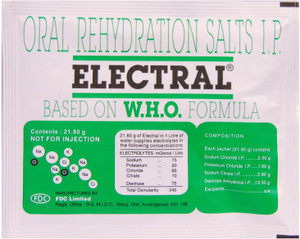 Electral Oral Rehydration Salt Powder Price in India - Buy Electral ...