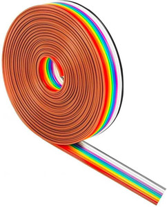 22 TECH Cables Flat Ribbon Cable IDC Wire Rainbow Color Cable,IDC ...