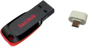 SanDisk Cruzer Blade SDCZ50-128G-I35 With 1 Micro Pin OTG Adapter 128 ...