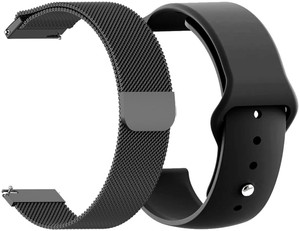 AOnes Pack of Metal Chain Belt Silicone Watch Strap for Bingo