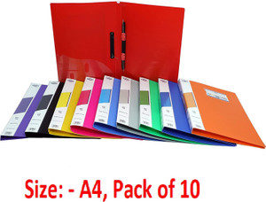 Flipkart.com | SAGA PP Spring File A4 Size Tough Durable Plastic File ...
