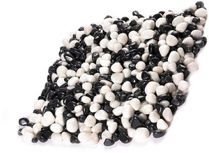 Power Stone Decorative Small Size Polished Marble Stone Pebbles (Black ...