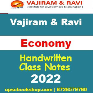 Vajiram Ravi Economy Handwritten Class Notes General Studies Gs Motes