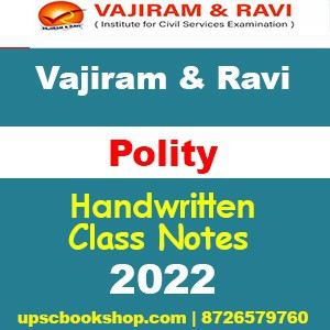 Vajiram Ravi Polity Handwritten Class Notes General Studies Gs Motes