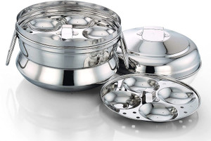 BMS Lifestyle Stainless Steel Idly Panai/Steamer/Maker with 2 Idly ...