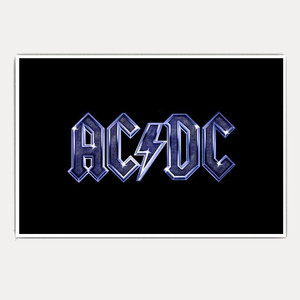 AC DC Blue Logo (18x12) Paper Print - Abstract posters in India - Buy ...