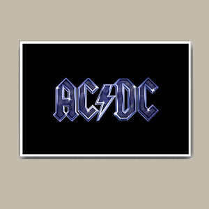 Ac Dc Blue Logo Wall Hang Fine Art Print - Abstract posters in India ...