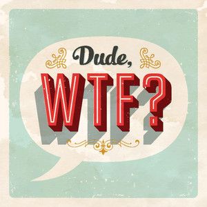 Dude WTF Paper Print - Humor posters in India - Buy art, film, design ...