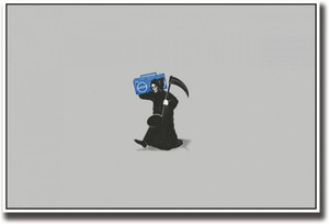 Eureka Designs Poster Death music ripper Fine Print Paper Print - Music ...