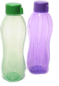 Tupperware Classic 1000 Ml Plastic Water Bottles - Pack Of 2, Pink, Flip Top Lid - View #7
