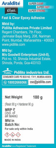 ARALDITE Klear 180g (R & H 90 g), Fast Setting Transparent Epoxy ...