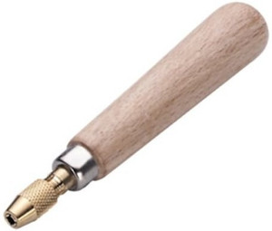 HAMMER MAN Needle File Wooden Handle Collet Holds Needle Files with ...