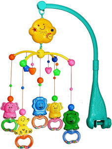 BabyGo Rotating Zoo Musical & Light Rattle Cot Mobile for Cradle and ...