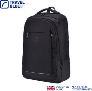 TRAVEL BLUE Elegance Executive 15.4 Inch Laptop Backpack 28 L Laptop ...