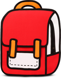 Kawaii Backpack - Cute Cartoon 3D Jump Style 2D Drawing Anime Bookbag For School - View #2