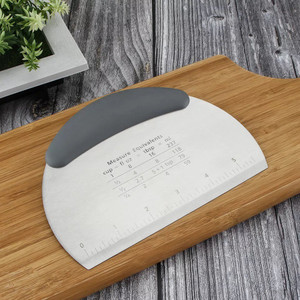 Mobfest ® Stainless Steel Pastry Dough Cutter Chopper Bench Scraper ...