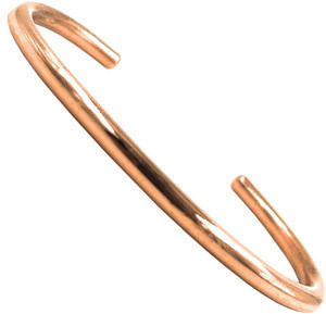 SHINDE EXPORTS Pure Copper Kada Bracelet - Medium Size, No Gemstone, Traditional Men's & Women's Wear