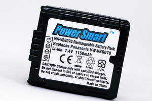 Trade-Shop 2 Batterie Li-Ion 2500 MAh 7,4V Per Videocamera Panasonic Serie HDC, SDR, VDR (Ricambio VW-VBG260/E-K)