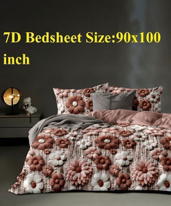 Laying Style Cotton King Flat 240 TC Floral Bedsheet - Buy Laying Style ...