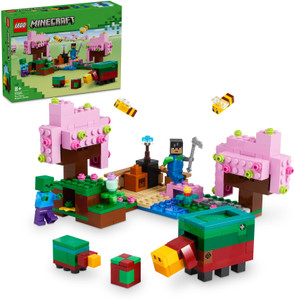 LEGO Minecraft The Cherry Blossom Garden Toy 21260 ( 304 Blocks ...