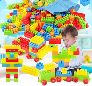 SATSUN ENTERPRISE Building Blocks Smart Activity Train Blocks For Kids ...