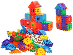 HENGLOBE Building Blocks for Kids, Happy Home/House Building Block Game ...