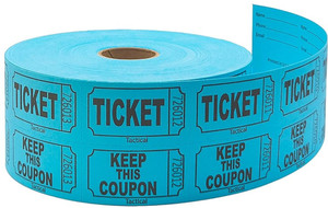 WATER FOUNTAIN 1000 Raffle Tickets - Double Roll Sequentially Numbered ...