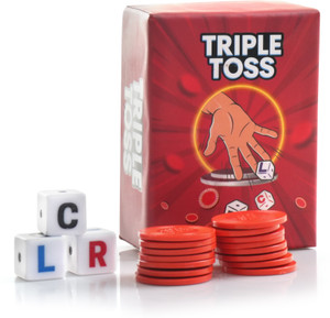 Toss Left Adeloft Triple Toss Left Center Right Dice Game, Family Party Game for ...