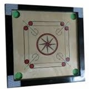 Sargi 26. inch. carom with coins and striker (black) Carrom Board 65 cm ...