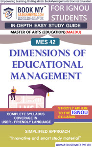 IGNOU MES 42 Dimensions of Educational Management Study Guide (In Depth ...