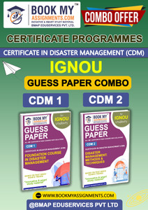 IGNOU CDM1 CDM 2 Study Guide (Guess Paper) for Ignou Student ...